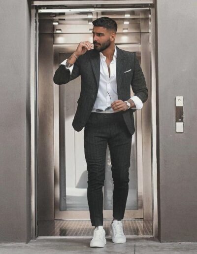 Celana Bahan Grey Tua GT06